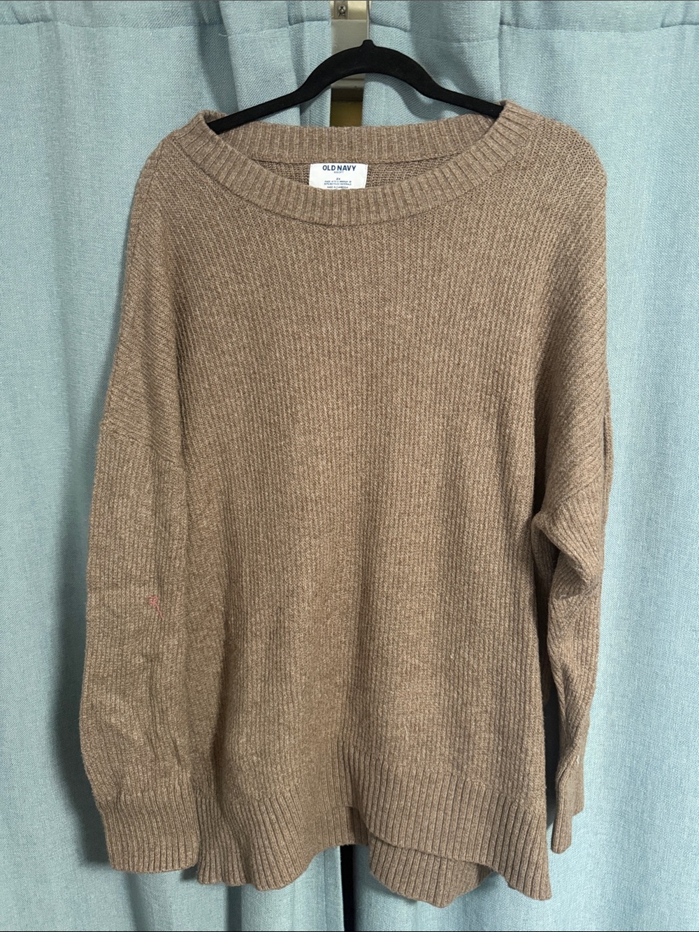 Old Navy Ribbed Knit Crewneck Sweater - Taupe - 3x